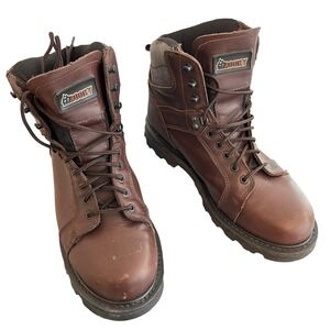 Rocky Mens Brown Leather Work Boots RKK0015IA Size 13 W